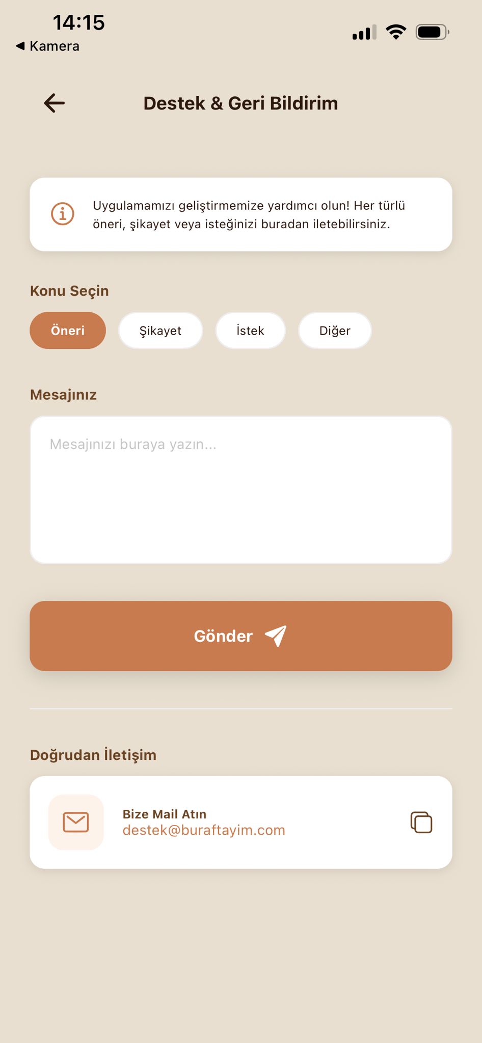 Uygulama Ekranı 8